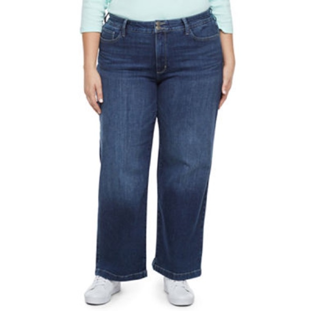 St. John's Bay Comfortwaist
Womens High Rise Wide Leg
Relaxed Fit Jean, size 20W